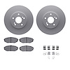 4312-59030 Geospec Brake Rotors with 3000-Series Ceramic Brake Pads & Hardware, 1999-2004 Acura/Honda, Position: Front