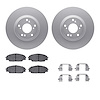 4312-59032 Geospec Brake Rotors with 3000-Series Ceramic Brake Pads & Hardware, 2002-2011 Acura/Honda, Position: Front