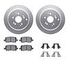 4312-59034 Geospec Brake Rotors with 3000-Series Ceramic Brake Pads & Hardware, 2002-2004 Acura/Honda, Position: Rear - image 1