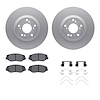 4312-59038 Geospec Brake Rotors with 3000-Series Ceramic Brake Pads & Hardware, 2005-2015 Acura/Honda, Position: Front - image 1