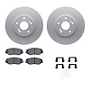 4312-59040 Geospec Brake Rotors with 3000-Series Ceramic Brake Pads & Hardware, 2003-2008 Acura/Honda, Position: Front - image 1