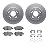 4312-59043 Geospec Brake Rotors with 3000-Series Ceramic Brake Pads & Hardware, 2002-2011 Acura/Honda, Position: Front - image 1