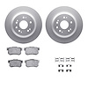 4312-59045 Geospec Brake Rotors with 3000-Series Ceramic Brake Pads & Hardware, 2010-2015 Acura/Honda, Position: Rear