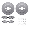 4312-59049 Geospec Brake Rotors with 3000-Series Ceramic Brake Pads & Hardware, 2009-2014 Acura/Honda, Position: Front - image 1