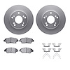 4312-59050 Geospec Brake Rotors with 3000-Series Ceramic Brake Pads & Hardware, 2011-2015 Acura/Honda, Position: Front - image 1