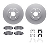 4312-59053 Geospec Brake Rotors with 3000-Series Ceramic Brake Pads & Hardware, 1999-2014 Acura/Honda, Position: Front - image 1