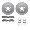 4312-59054 Geospec Brake Rotors with 3000-Series Ceramic Brake Pads & Hardware, 2005-2010 Acura/Honda, Position: Front - image 1