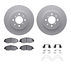 4312-59059 Geospec Brake Rotors with 3000-Series Ceramic Brake Pads & Hardware, 1996-2014 Acura/Honda, Position: Front - image 1
