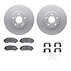 4312-59063 Geospec Brake Rotors with 3000-Series Ceramic Brake Pads & Hardware, 2009-2014 Acura/Honda, Position: Front - image 1