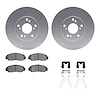 4312-59065 Geospec Brake Rotors with 3000-Series Ceramic Brake Pads & Hardware, 2003-2021 Acura/Honda, Position: Front