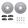 4312-59066 Geospec Brake Rotors with 3000-Series Ceramic Brake Pads & Hardware, Fits Select Acura/Honda, Position: Front - image 1