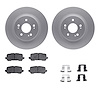 4312-59069 Geospec Brake Rotors with 3000-Series Ceramic Brake Pads & Hardware, Fits Select Acura/Honda, Position: Rear - image 1
