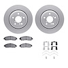 4312-59071 Geospec Brake Rotors with 3000-Series Ceramic Brake Pads & Hardware, Fits Select Acura/Honda, Position: Front - image 1