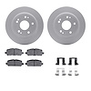 4312-59075 Geospec Brake Rotors with 3000-Series Ceramic Brake Pads & Hardware, Fits Select Acura/Honda, Position: Rear