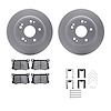 4312-59083 Geospec Brake Rotors with 3000-Series Ceramic Brake Pads & Hardware, Fits Select Acura/Honda, Position: Rear - image 1