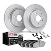 4312-63001 Geospec Brake Rotors with 3000-Series Ceramic Brake Pads & Hardware, 1967-1991 Mercedes-Benz, Position: Rear
