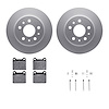 4312-63003 Geospec Brake Rotors with 3000-Series Ceramic Brake Pads & Hardware, 1961-1991 Mercedes-Benz, Position: Rear