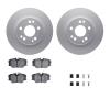 4312-63009 Geospec Brake Rotors with 3000-Series Ceramic Brake Pads & Hardware, 1984-1995 Mercedes-Benz, Position: Front - image 1