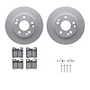 4312-63012 Geospec Brake Rotors with 3000-Series Ceramic Brake Pads & Hardware, 1987-2000 Mercedes-Benz, Position: Rear