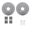 4312-63018 Geospec Brake Rotors with 3000-Series Ceramic Brake Pads & Hardware, 1996-1998 Mercedes-Benz, Position: Rear - image 1