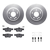4312-63024 Geospec Brake Rotors with 3000-Series Ceramic Brake Pads & Hardware, 1996-2004 Mercedes-Benz, Position: Front