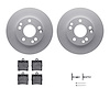 4312-63027 Geospec Brake Rotors with 3000-Series Ceramic Brake Pads & Hardware, 1996-2015 Multiple Makes/Models, Position: Rear - image 1