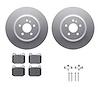 4312-63041 Geospec Brake Rotors with 3000-Series Ceramic Brake Pads & Hardware, 2000-2005 Mercedes-Benz, Position: Rear - image 1