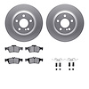 4312-63047 Geospec Brake Rotors with 3000-Series Ceramic Brake Pads & Hardware, 2002-2006 Mercedes-Benz, Position: Rear - image 1