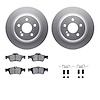 4312-63049 Geospec Brake Rotors with 3000-Series Ceramic Brake Pads & Hardware, 2003-2017 Mercedes-Benz, Position: Rear - image 1