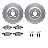 4312-63053 Geospec Brake Rotors with 3000-Series Ceramic Brake Pads & Hardware, 2007-2014 Mercedes-Benz, Position: Rear - image 1