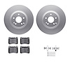 4312-63057 Geospec Brake Rotors with 3000-Series Ceramic Brake Pads & Hardware, 2006-2007 Mercedes-Benz, Position: Front - image 1