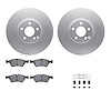4312-63060 Geospec Brake Rotors with 3000-Series Ceramic Brake Pads & Hardware, 2006-2009 Mercedes-Benz, Position: Front - image 1