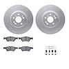 4312-63061 Geospec Brake Rotors with 3000-Series Ceramic Brake Pads & Hardware, 2006-2012 Mercedes-Benz, Position: Front - image 1