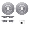 4312-63062 Geospec Brake Rotors with 3000-Series Ceramic Brake Pads & Hardware, 2006-2012 Mercedes-Benz, Position: Front - image 1