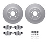 4312-63064 Geospec Brake Rotors with 3000-Series Ceramic Brake Pads & Hardware, 2008-2015 Mercedes-Benz, Position: Rear - image 1