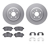 4312-63073 Geospec Brake Rotors with 3000-Series Ceramic Brake Pads & Hardware, 2012-2019 Mercedes-Benz, Position: Rear - image 1