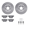 4312-63079 Geospec Brake Rotors with 3000-Series Ceramic Brake Pads & Hardware, Fits Select Mercedes-Benz, Position: Rear - image 1