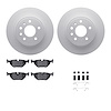 4312-65001 Geospec Brake Rotors with 3000-Series Ceramic Brake Pads & Hardware, 1999-2010 GM, Position: Rear - image 1
