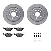 4312-65002 Geospec Brake Rotors with 3000-Series Ceramic Brake Pads & Hardware, 2002-2010 GM, Position: Rear - image 1