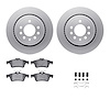 4312-65013 Geospec Brake Rotors with 3000-Series Ceramic Brake Pads & Hardware, 2008-2011 GM, Position: Rear - image 1