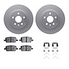 4312-65017 Geospec Brake Rotors with 3000-Series Ceramic Brake Pads & Hardware, Fits Select GM, Position: Rear - image 1