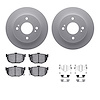 4312-67004 Geospec Brake Rotors with 3000-Series Ceramic Brake Pads & Hardware, 1990-1992 Infiniti/Nissan, Position: Rear - image 1