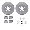 4312-67007 Geospec Brake Rotors with 3000-Series Ceramic Brake Pads & Hardware, 1989-1996 Infiniti/Nissan, Position: Rear - image 1