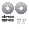 4312-67008 Geospec Brake Rotors with 3000-Series Ceramic Brake Pads & Hardware, 1991-2001 Infiniti/Nissan, Position: Rear - image 1
