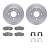 4312-67017 Geospec Brake Rotors with 3000-Series Ceramic Brake Pads & Hardware, 1989-2006 Infiniti/Nissan, Position: Front
