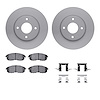 4312-67018 Geospec Brake Rotors with 3000-Series Ceramic Brake Pads & Hardware, 2007-2012 Infiniti/Nissan, Position: Front - image 1