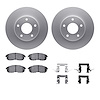 4312-67019 Geospec Brake Rotors with 3000-Series Ceramic Brake Pads & Hardware, 1999-2001 Infiniti/Nissan, Position: Front - image 1