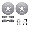 4312-67022 Geospec Brake Rotors with 3000-Series Ceramic Brake Pads & Hardware, 2011-2019 Infiniti/Nissan, Position: Front - image 1