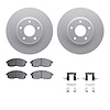 4312-67023 Geospec Brake Rotors with 3000-Series Ceramic Brake Pads & Hardware, 2002-2006 Infiniti/Nissan, Position: Front - image 1