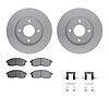 4312-67024 Geospec Brake Rotors with 3000-Series Ceramic Brake Pads & Hardware, 2007-2014 Infiniti/Nissan, Position: Front - image 1